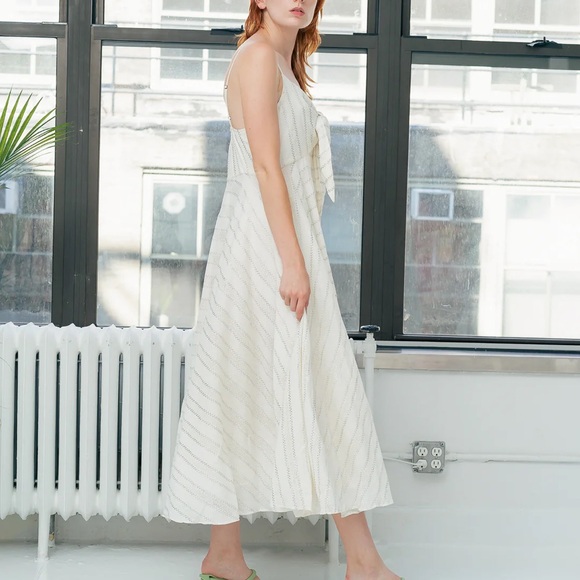 NWT RUJUTA SHETH STELLA DRESS in BONE L - Picture 5 of 15